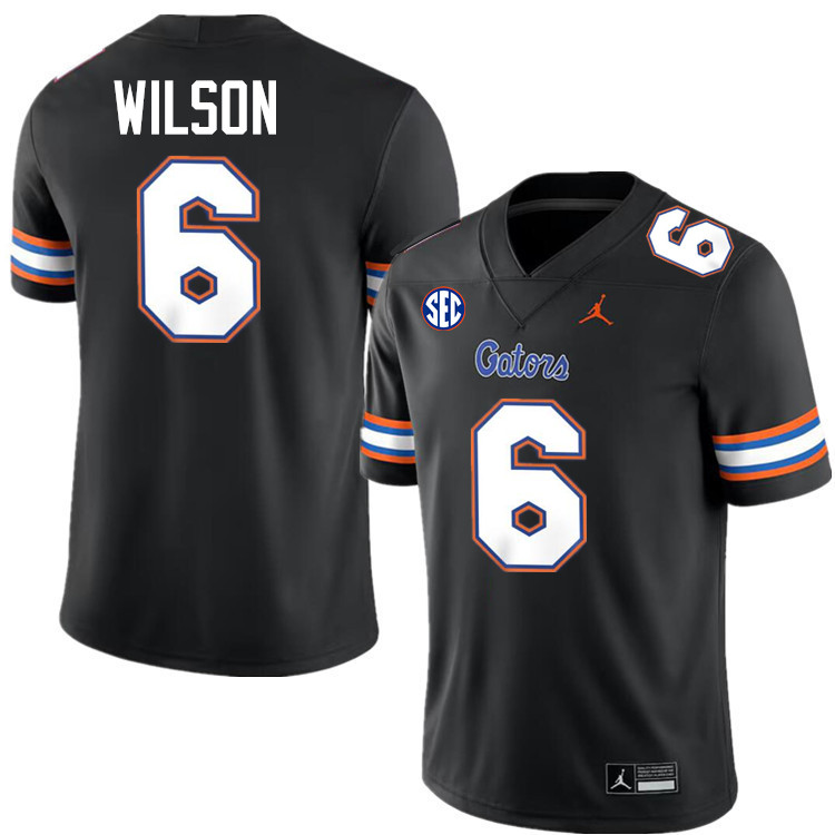 #6 Dallas Wilson Gators Jersey,Florida Gators College Football Jerseys Stitched-Black